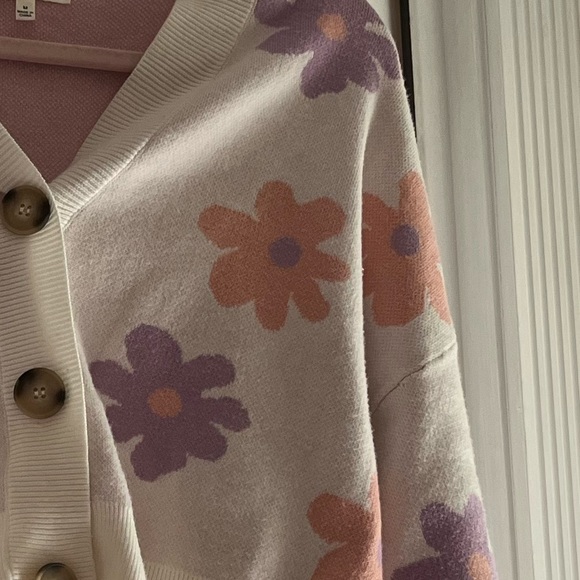 Floral cropped sweater - Picture 4 of 4